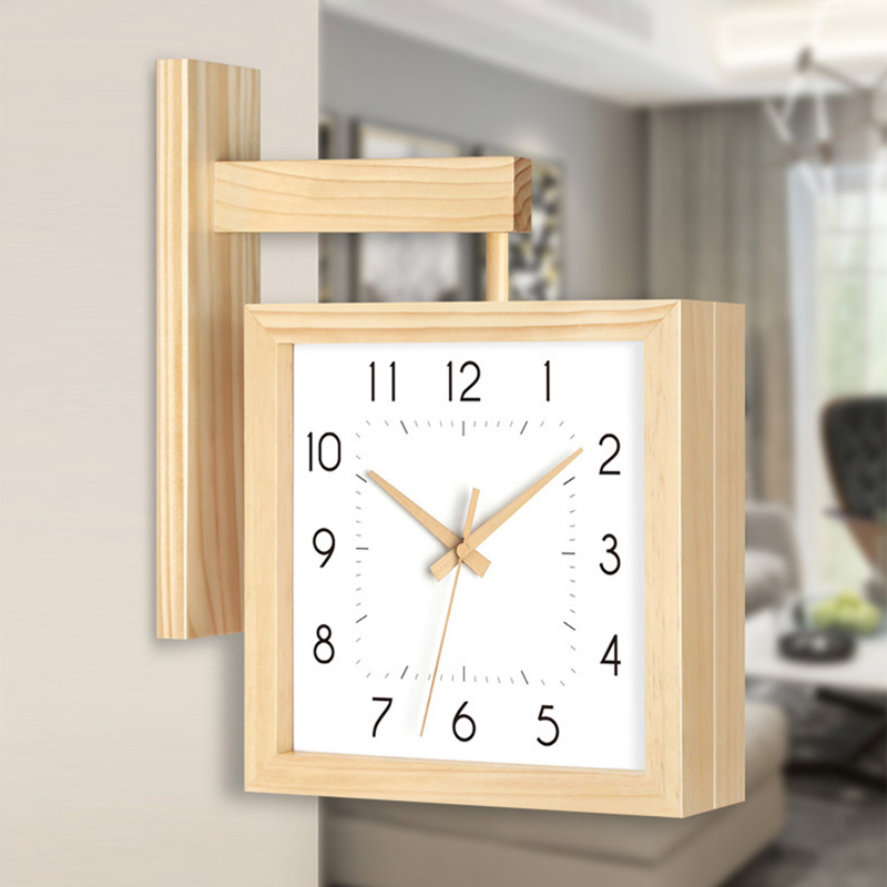 Japanese Living Lifestyle - Horloges murales Double face en bois,