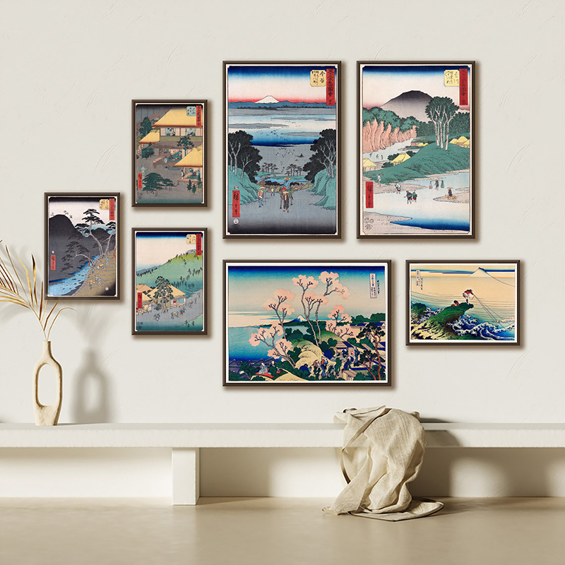 Japanese Living Lifestyle - Toile d'art mural avec imprimés japonais,