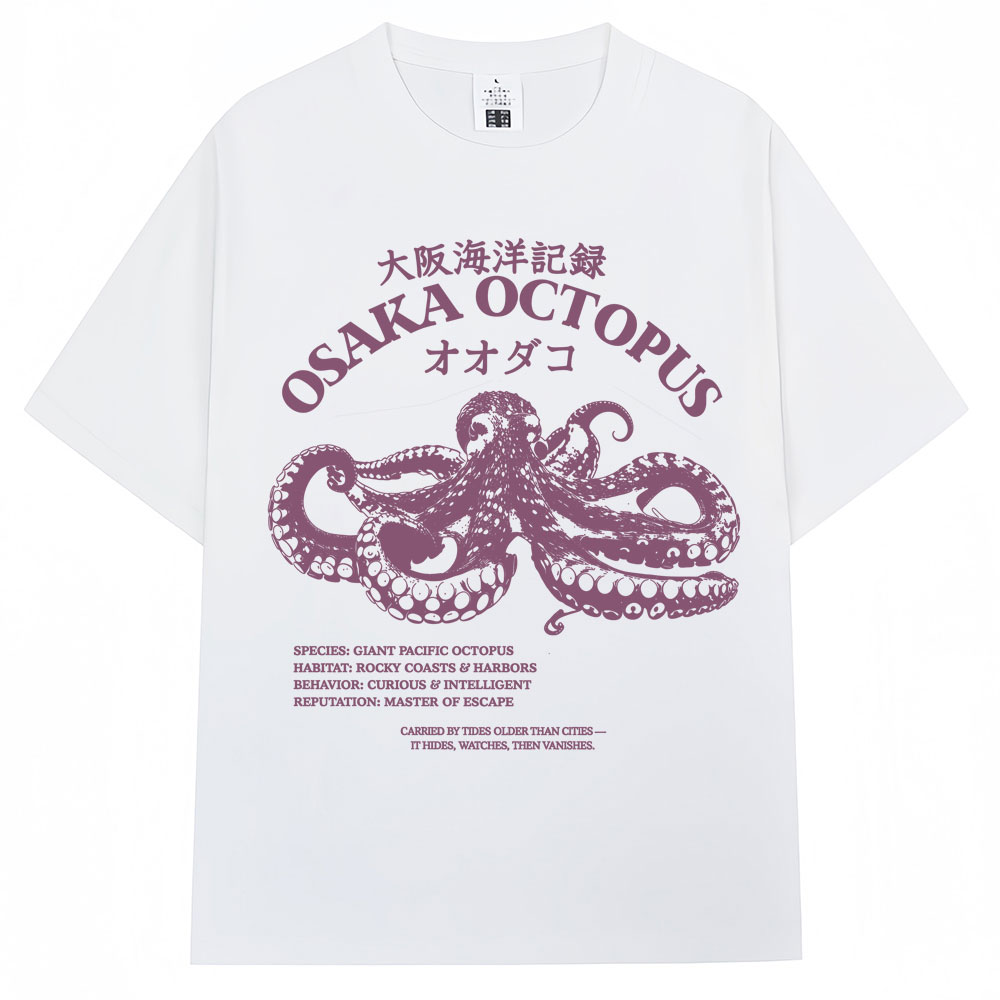 Japanese Women Lifestyle - T-shirt style japonais Osaka Octopus pour