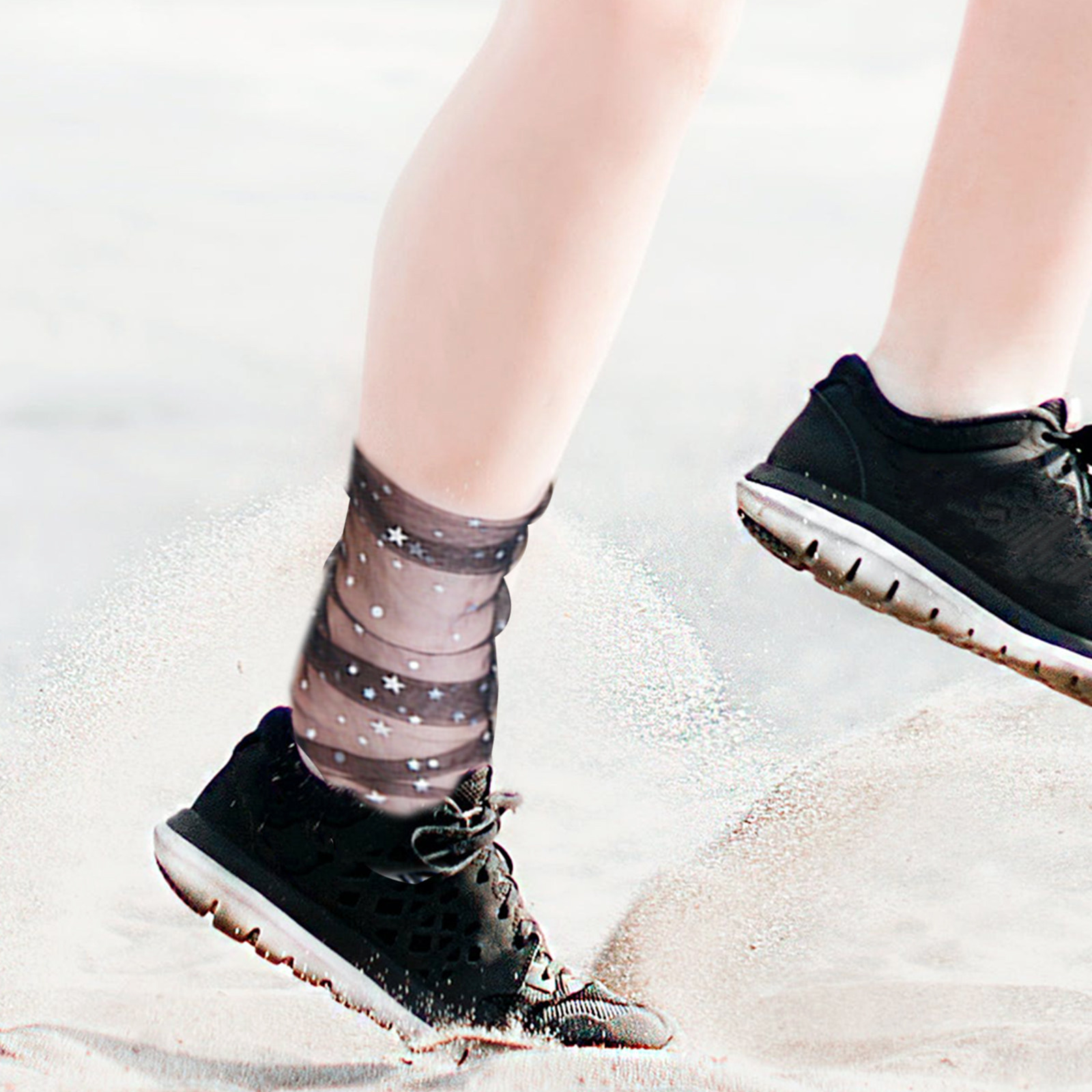 Japanese Women Lifestyle - 3 paires de chaussettes en maille,
