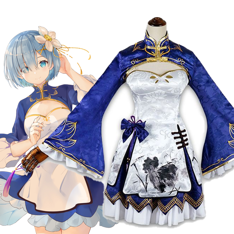 Rem Ram Cosplay Cheongsam pour - Japanese Women Lifestyle avis et prix