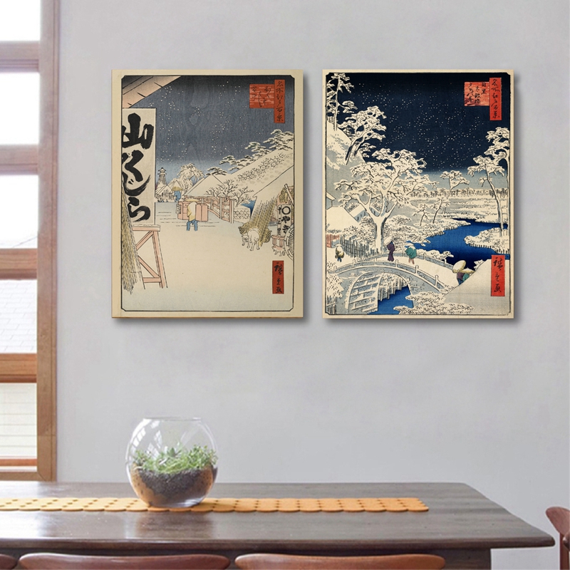 Toile d'art mural avec imprimé - Japanese Living Lifestyle avis et prix