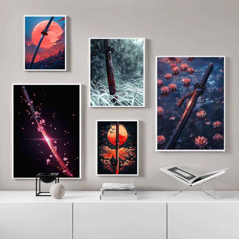 Affiche d'épée japonaise tradi - Japanese Living Lifestyle avis et prix